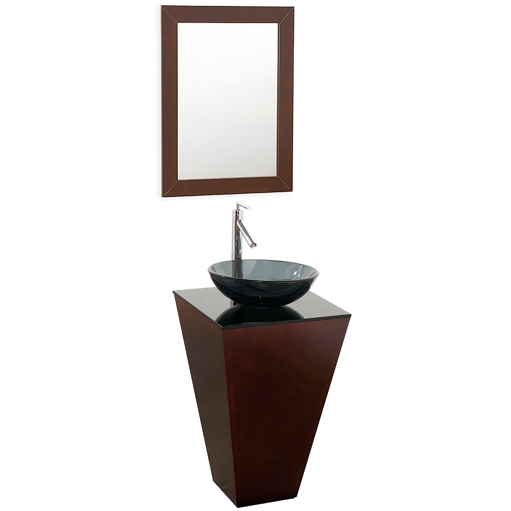 Esprit 20 Inch Pedestal Bathroom Vanity, 20 Inch Bathroom Vanity Set